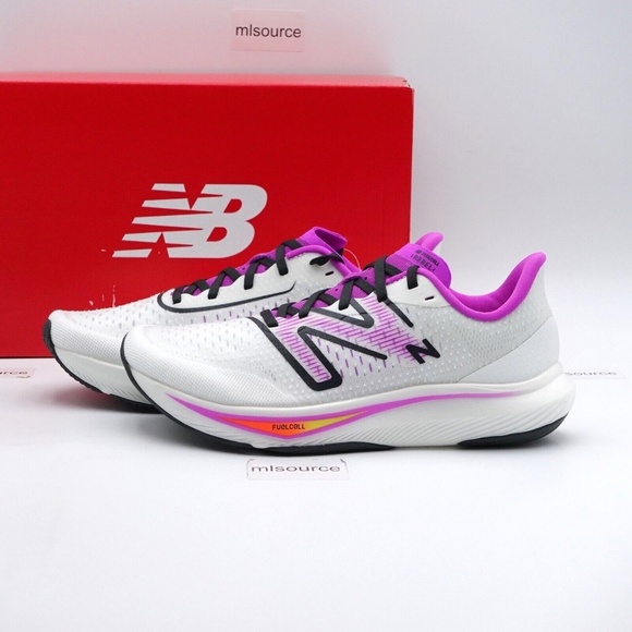 SLD NEW New Balance FuelCell Rebel V3 Running Shoe WFCXCW3 White - Picture 1 of 7